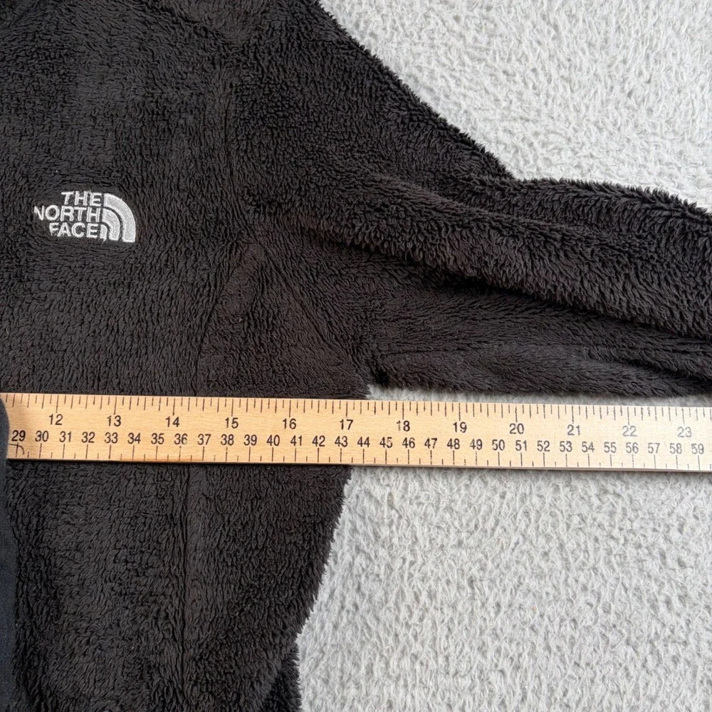 The North Face Osito Fleece Jacket Womens XS Black Full Zip Mock Neck Soft Fuzzy